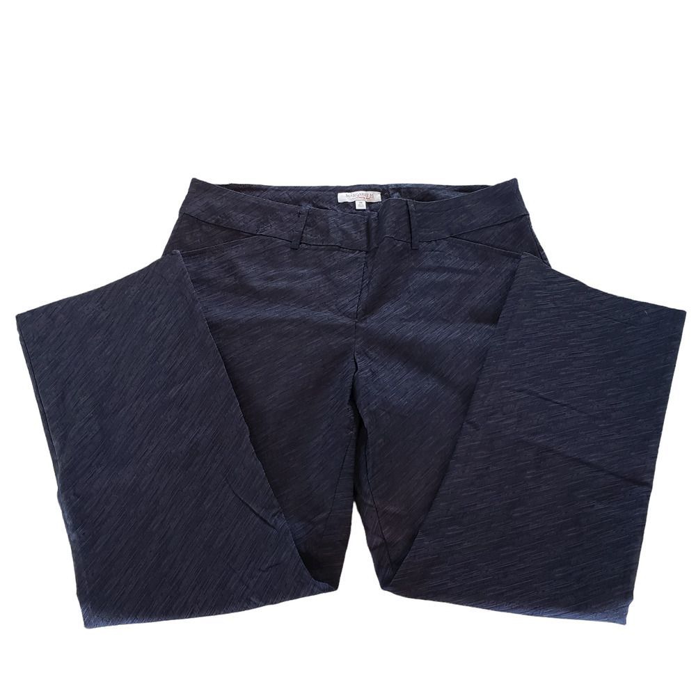 Margaret M Slimming Front Cropped Pants Navy/Black Women's Size 2X - Picture 5 of 10